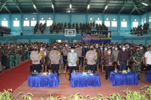 Vaksinasi di Kerinci Rendah,Kapolda Kumpulkan Para Kades