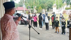 Lepas Atlet Taekwondo untuk Kejurda di Sarolangun, Mashuri: Jaga Sportivitas 