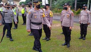 Pengamanan Pilkades Serentak, Kapolres Muarojambi Kerahkan Ratusan Personil