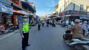 Polres Kerinci Turunkan Personil Satlantas untuk Atasi Kemacetan Selama Ramadhan