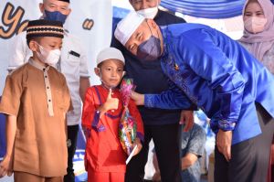Aksi Nasdem Berbagi, Fasha Santuni Anak Yatim dan Piatu