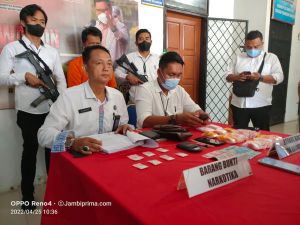 Edarkan Narkoba, Wakil BPD Tebing Tinggi Diringkus BNNK Batanghari