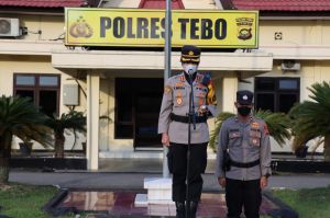 Ini Pesan Kapolres Tebo Saat Pimpin Apel Kesiapan Pengamanan Malam Takbiran
