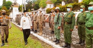Pilkades Serentak, Pemkab Merangin Gelar Apel Siaga Sat Linmas