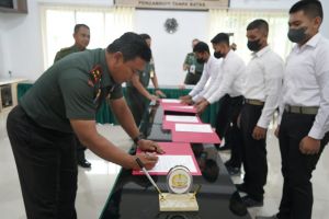 Danrem 042/Gapu Pimpin Penandatanganan Pakta Integritas Penerimaan Calon Taruna Akmil