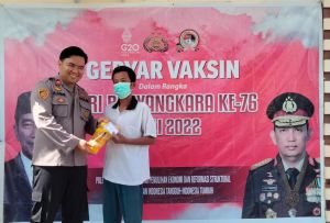 Sambut HUT Bhayangkara, Polsek Tabir Ulu Buka Vaksinasi Booster Masal