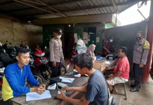 Kasubsektor Tamanrajo Gelar Vaksinasi ke Komunitas Supir PT Pelita