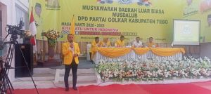Didukung Seluruh Pemilik Hak Suara, Khalis Mustiko Pimpin Golkar Tebo