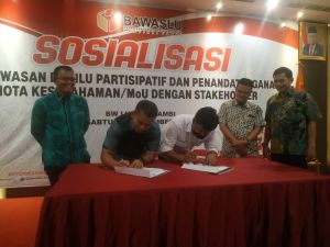 Bawaslu Jambi dan SMSI Teken MoU Pengawasan Partisipatif Pemilu 2024