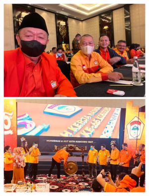 Hadir di Puncak HUT Kosgoro, Cek Endra Harap Kosgoro Jambi Jadi Kunci Kemenangan Golkar