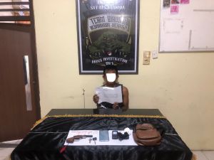 Tim Macan Polsek Merangin Amankan Pengedar Sabu Bersenpi