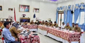 Bupati Tanjab Barat Ikuti Rakor Pengendalian Inflasi Daerah Secara Virtual 