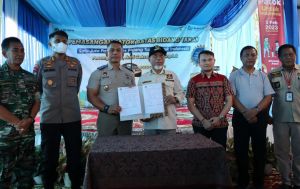 Bupati Merangin Pasang Patok Anti Cekcok Anti Caplok