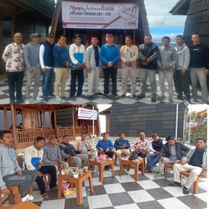 Forwari Peringati HPN di Puncak Tirai Embun Kerinci dengan Ngopi Jurnalistik