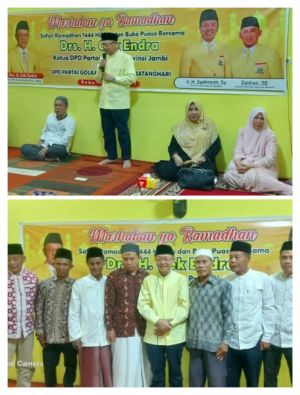 Safari Ramadhan di Batanghari, Cek Endra Optimis Maju di DPR