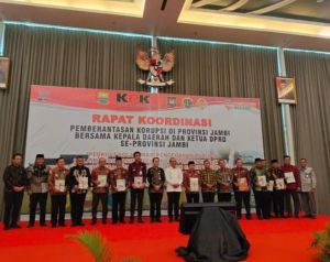 Wako Ahmadi Mengikuti Rakor Pemberantasan Korupsi di Jambi 