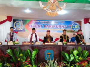 Rapat Paripurna DPRD Kerinci dalam rangka HUT Kerinci ke-65 berjalan Khidmat
