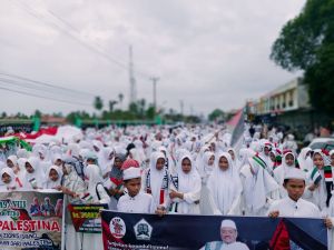 Tebo Peduli Palestina, 10 Ribu Masa Kenakan Atribut Palestina