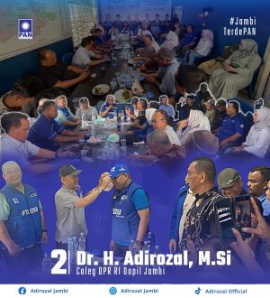 Dukungan ke Adirozal Menggema di Rumah PAN Bungo 