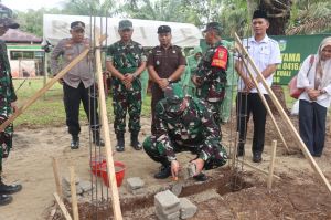 Dandim Bute dan Sekda Tebo Tinjau Sejumlah Lokasi Fisik TMMD ke 123