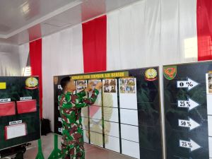 Semua Progres Program TMMD 123 di Lapangan Tercatat di Papan Informasi Posko