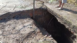 Jembatan Sungai Bongo VII Koto Kabupaten Tebo Ambruk