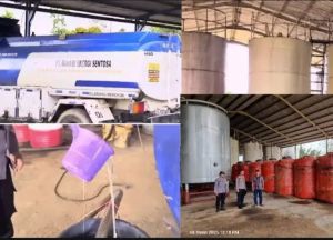 Diduga Ilegal, Polisi Amankan Ribuan Ton Solar Digudang Cangkang Milik PT JNE