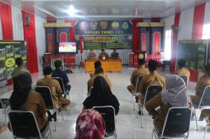 Bekerjasama dengan Polres Tebo, Satgas TMMD Gelar Penyuluhan Hukum dan Kamtibnas