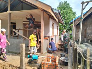 Per Hari Ini, Progres Pekerjaan Renovasi RTLH Program TMMD Sudah 75 Persen