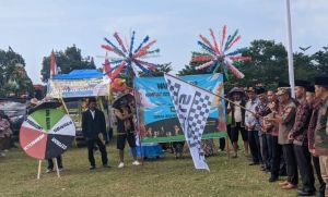 Bupati Merangin Lepas Pawai Ketahanan Pangan Desa Meranti