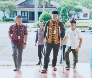 Meski Terluka, Semangat Tak Pernah Padam: Nazar Effendi Teguhkan Pengabdian untuk Tebo