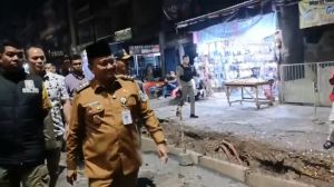 Wali Kota Jambi Tinjau Pembangunan Drainase di Pasar Talang Banjar