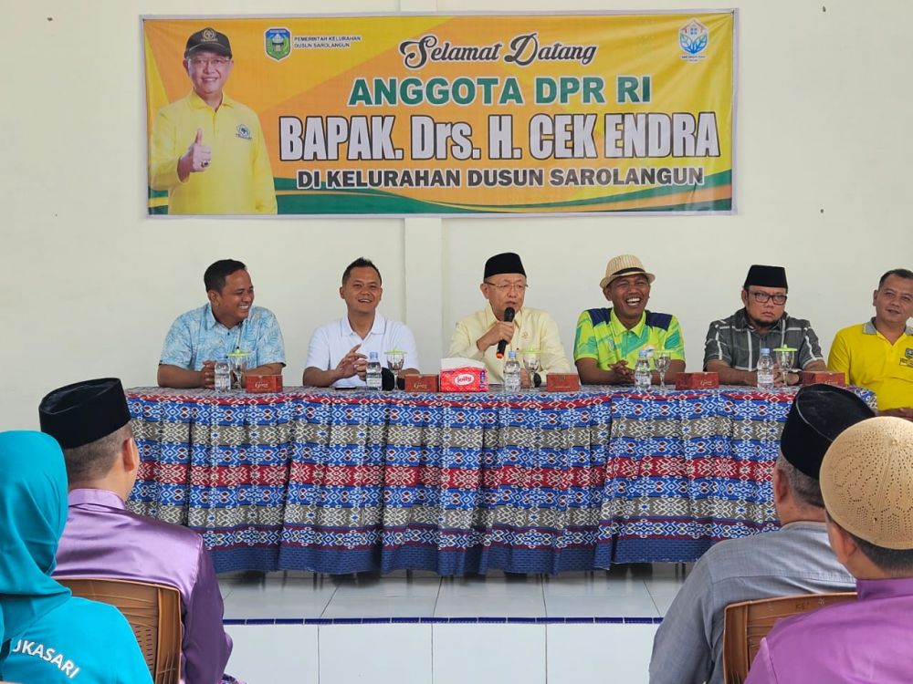 Anggota DPR RI Drs Cek Endra (CE) Reses di Sarolangun.