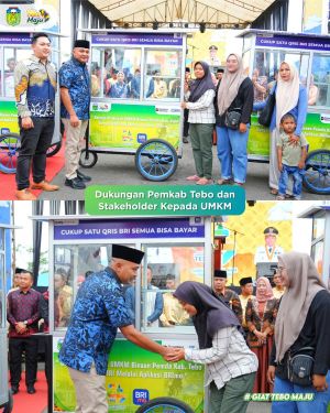 HUT Tebo ke 26, Bupati Tebo Serahkan Bantuan Sosial dan UMKM