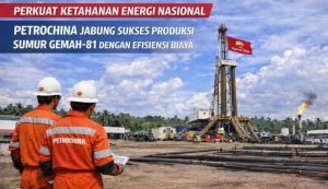 PetroChina Jabung Sukses Produksi Sumur Gemah-81, Gas 4,8 MMSCFD dan Hemat Biaya