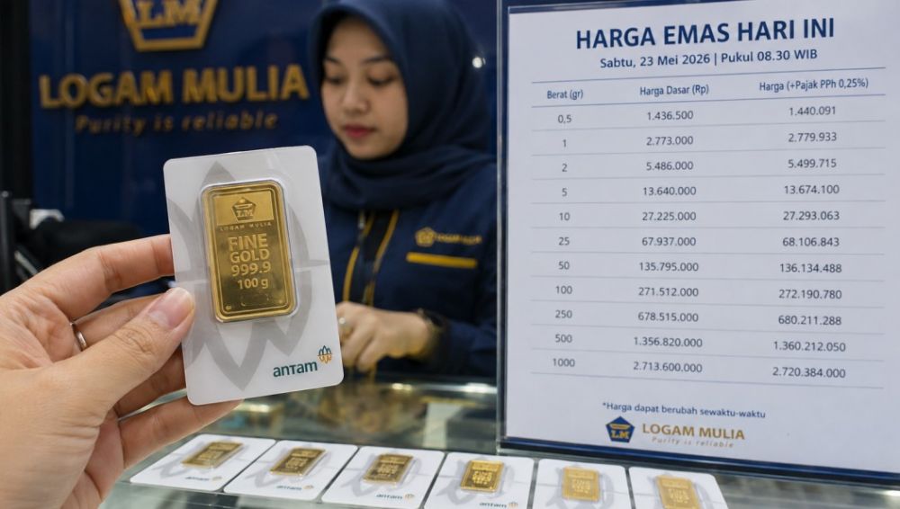 Harga Emas Naik Stabil, Investor Ritel Mulai Serbu Pecahan Kecil