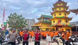 Polisi Amankan Jalan Santai Hari Raya Waisak di Kuala Tungkal, Kegiatan Berlangsung Kondusif