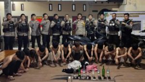 Tim Serigala Kota Polresta Jambi Gagalkan Dugaan Tawuran, 12 Pemuda Diamankan