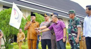 Bupati Tebo Lepas Distribusi Logistik Pilkades Serentak 2026