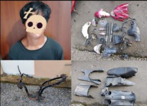 Polres Tanjab Barat Ringkus Pelaku Curanmor, Motor Korban Tinggal Kerangka