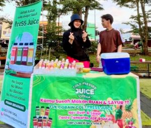 Citra Anggraini Bersyukur CFD Merangin Jadi Ruang Promosi UMKM, Cold Pressed Juice Kian Diminati