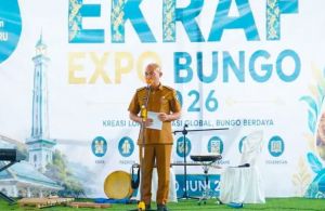 Bupati Dedy Putra Resmi Buka Ekraf Expo Bungo 2026, Dorong Ekonomi Kreatif Berdaya Saing Global