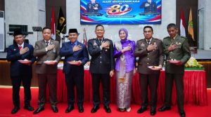 Sekda Tebo Hadiri Peringatan HUT Bhayangkara ke-80, Perkuat Sinergi Pemda dan Polri