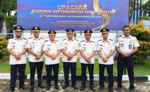 Sejumlah Pejabat Lapas Muara Bulian Dilantik, Kakanwil Ditjenpas Jambi Tekankan Profesionalisme