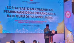 Hadiri Sosialisasi BPIP, Wagub Jambi Tekankan Pentingnya Guru Tanamkan Nilai Pancasila