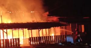 Kebakaran Hebat di Rimbo Bujang, Satu Rumah dan Seluruh Isinya Hangus
