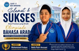 SMP IT Ad-Dhuha Dominasi OBA Kabupaten Bungo, Dua Siswa Lolos ke Tingkat Provinsi