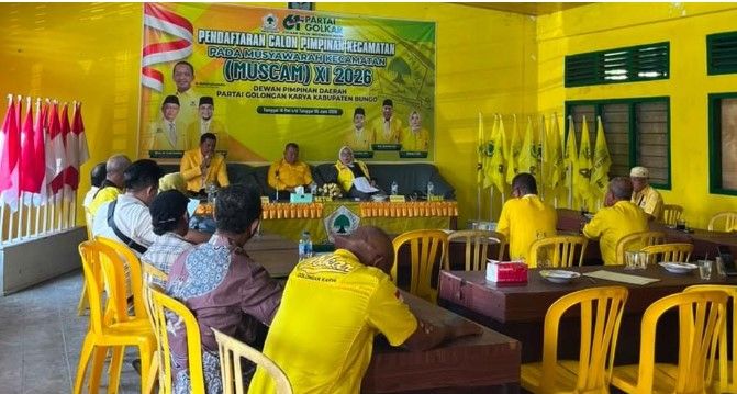 Mardianto Pimpin Rapat Pleno DPD Golkar Bungo, Persiapan Muscam XI Dimulai