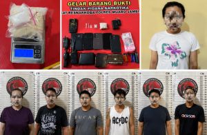 Satresnarkoba Polres Muaro Jambi Bongkar Peredaran Sabu, 52,33 Gram Barang Bukti Disita
