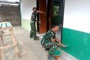 Di Balik Kuas Satgas TMMD, Langgar Nurul Fajri Bersolek Sambut Jamaah